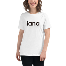 Load image into Gallery viewer, Women's Relaxed T-Shirt: iana = I Am Not Alone