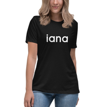 Load image into Gallery viewer, Women's Relaxed T-Shirt: iana = I Am Not Alone