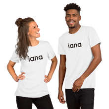 Load image into Gallery viewer, Unisex T-Shirt: iana = I Am Not Alone