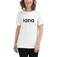 Load image into Gallery viewer, Women&#39;s Relaxed T-Shirt: iana = I Am Not Alone